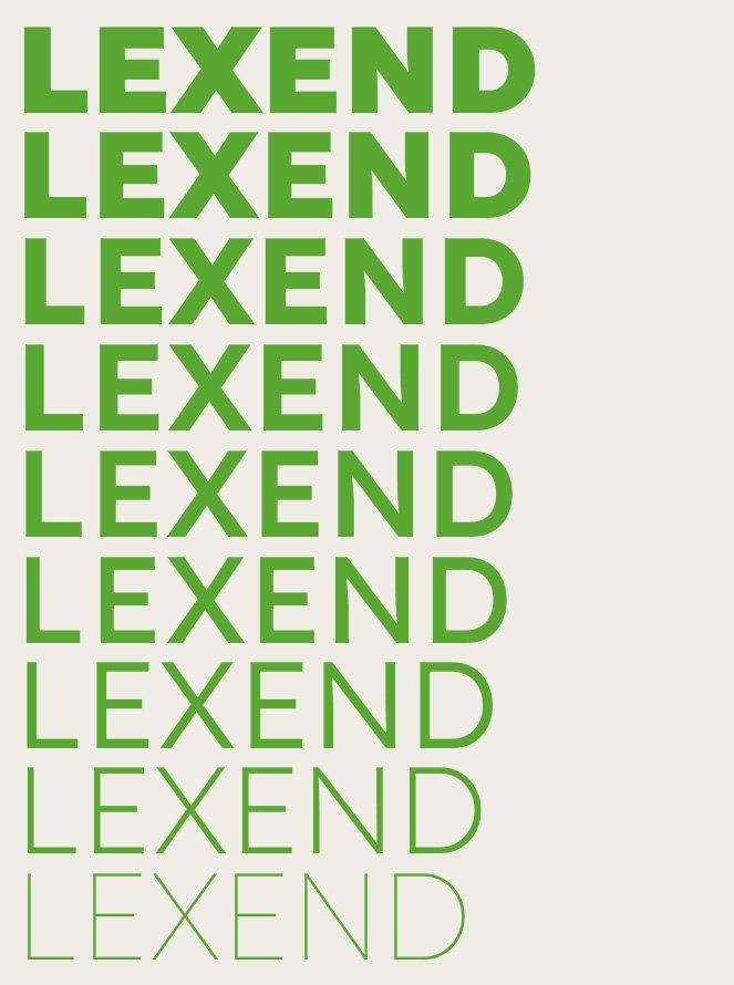 Agence branding - typographie lexend